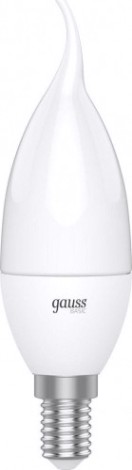 Лампа светодиодная GAUSS Свеча на ветру basic 5,5w 420lm 4100k e14 led [1034126]