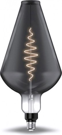 Лампа светодиодная GAUSS Vase filament 8.5w 165lm 1800к е27 gray flexible led [180802005]