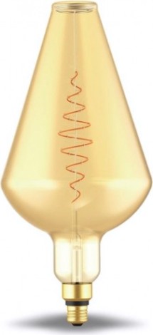 Лампа светодиодная GAUSS Vase filament 8.5w 660lm 2000к е27 golden flexible led [180802105]