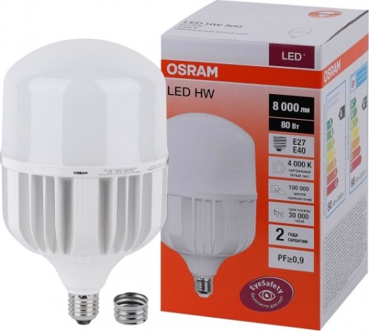 Лампа светодиодная Osram LED HW 80w/840 230v e27/e40 [4058075576933]