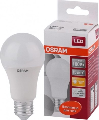 Лампа светодиодная Osram LED Star A 100 10вт 2700к e27 1060лм [4052899971578]