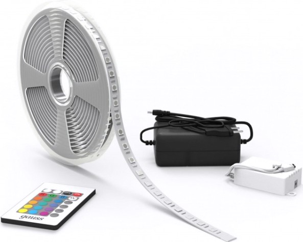 Лента светодиодная GAUSS BT072 basic в комплекте 12v 12w/m 780lm/m rgb ip65 led 5