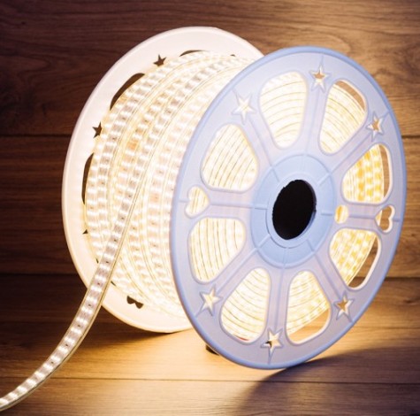 Лента светодиодная Neon-Night 142-204 (50 метров) 220B, SMD2835, 276 LED/м, теплый белый, 7,5x20мм, [142-204]