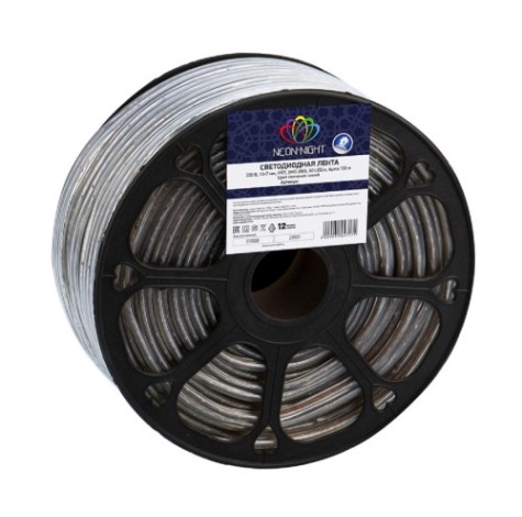 Лента светодиодная Neon-Night 142-603 (100 метров) 220B, SMD2835, 4,8Bт/м, 60 LED/м, синий, 10х7мм [142-603]