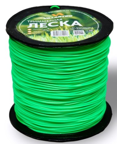 Леска триммерная VILLARTEC Z0000020190 пятиуг.сечения 2,0 мм*190 м Леска триммерная VILLARTEC Z0000020190 пятиуг.сечения 2,0 мм*190 м