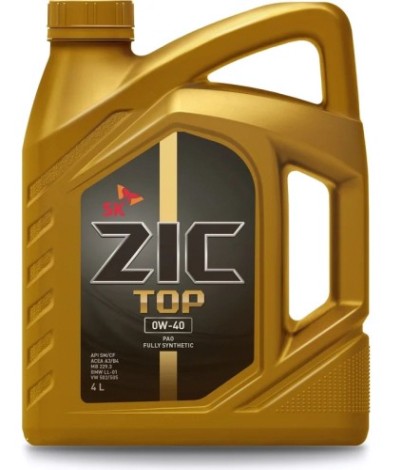 Масло моторное ZIC TOP 0W40 4 л [162611]