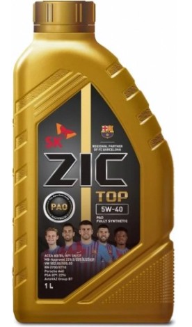 Масло моторное ZIC TOP 5W40 1 л [132682]