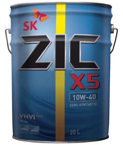 Масло моторное ZIC X5 10W40 20 л [192622]