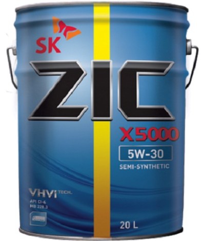 Масло моторное ZIC X5000 5W30 20 л [192663]