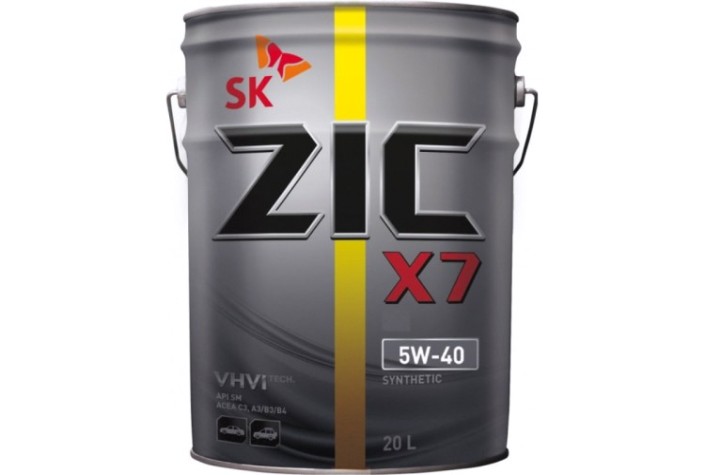 Масло моторное ZIC X7 5W40 20 л [192662]