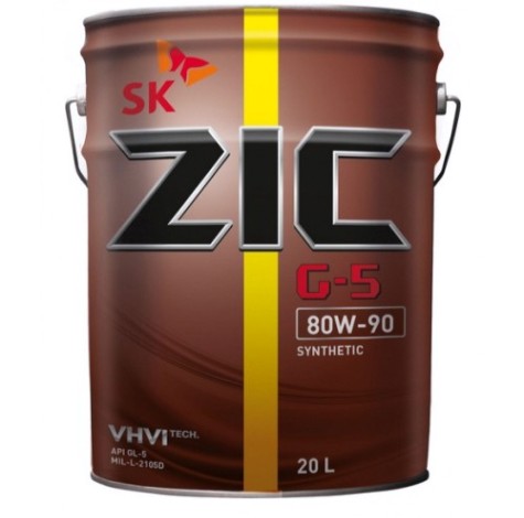 Масло трансмиссионное ZIC G-5 80W90 GL-5 20 л [192633]
