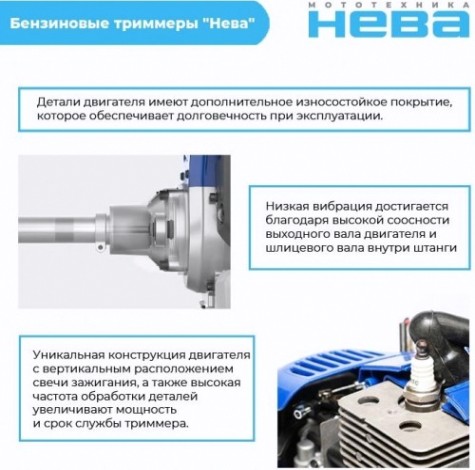 Мотокоса НЕВА BCK753U PRO [4650002230712]
