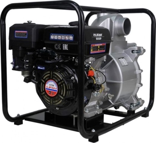 Мотопомпа бензиновая LIFAN 80SP для грязной воды [80SP]