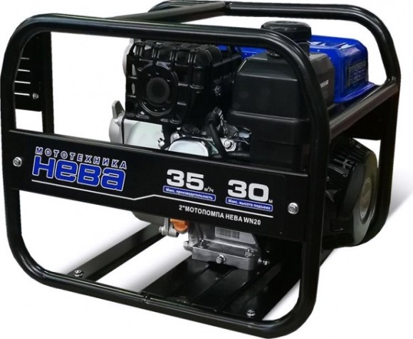 Мотопомпа бензиновая НЕВА WN 20 для слабозагрязненной воды [4650002230743]