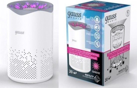 Очиститель воздуха GAUSS GR001 с ультрафиолетовым излучением, бактерицидный серия