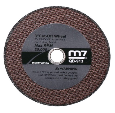 Отрезной круг по металлу MIGHTY SEVEN QB-913 75 мм для пневматической мини машины qc-213