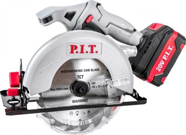 Пила циркулярная аккумуляторная P.i.t. PKS20H-165A/1
