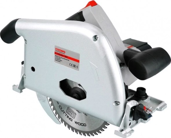 Пила циркулярная сетевая Crown CT15134-165 (с направляющей шиной) [CT15134-165 (222143)]
