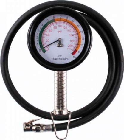 Пистолет MIGHTY SEVEN SB-710 для подкачки шин 15 бар, с манометром 100 мм