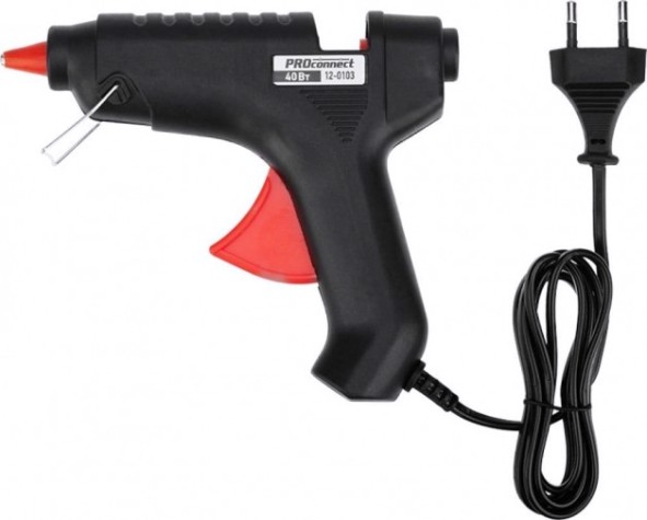 Пистолет термоклеевой сетевой Proconnect 40Вт, Ø11мм, блистер [12-0103]