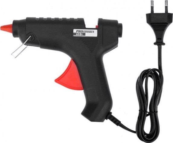 Пистолет термоклеевой сетевой Proconnect 60Вт, Ø11мм, блистер [12-0104]