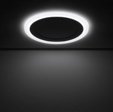 Потолочный светодиодный светильник GAUSS Backlight круг 12+4w 960lm 4000k 3 реж led [BL119]