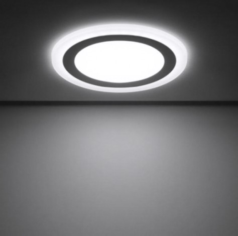 Потолочный светодиодный светильник GAUSS Backlight круг 12+4w 960lm 4000k 3 реж led [BL119]