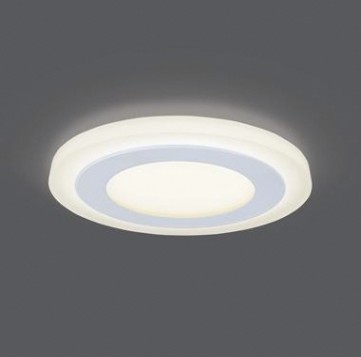 Потолочный светодиодный светильник GAUSS Backlight круг 6+3w 540lm 3000k 3 реж led [BL116]