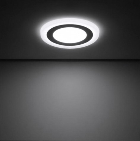 Потолочный светодиодный светильник GAUSS Backlight круг 6+3w 540lm 4000k 3 реж led [BL117]