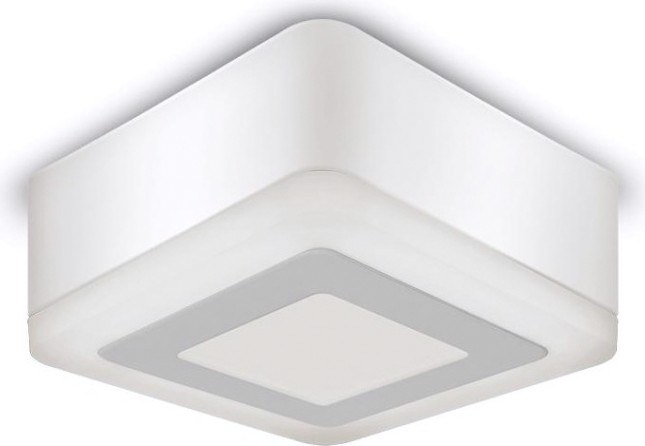 Потолочный светодиодный светильник GAUSS Backlight накладной квадрат 3+3w 350lm 3000k 3 режима [BL220]