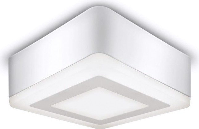 Потолочный светодиодный светильник GAUSS Backlight накладной квадрат. акрил, 6+3w, led 3000k [BL222]