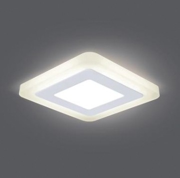 Потолочный светодиодный светильник GAUSS BL120 backlight кв 3+3w 350lm 3000k 3 реж. Потолочный светодиодный светильник GAUSS BL120 backlight кв 3+3w 350lm 3000k 3 реж.