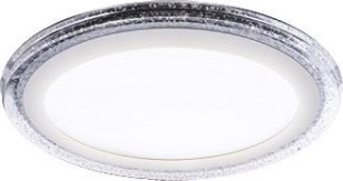 Потолочный светодиодный светильник GAUSS BL318 bubbles круг 12+4w, 1200lm 3000k 3 реж.