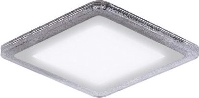 Потолочный светодиодный светильник GAUSS Bubbles квадрат 12+4w, 1200lm 4000k 3 реж led [BL325]