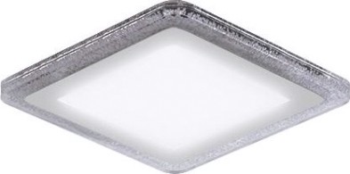 Потолочный светодиодный светильник GAUSS Bubbles квадрат 3+3w, 350lm 4000k 3 реж led [BL321]