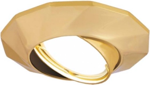 Потолочный светодиодный светильник GAUSS CA077 metal exclusive круг. золото, gu5.3
