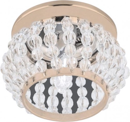 Потолочный светодиодный светильник GAUSS CR048 brilliance, кристалл/золото