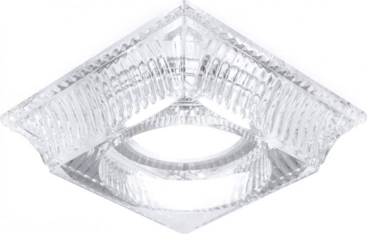 Потолочный светодиодный светильник GAUSS CR053 glass кристалл/хром, gu5.3