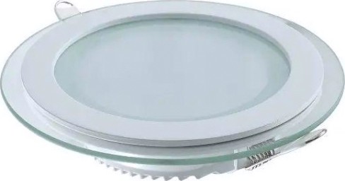 Потолочный светодиодный светильник GAUSS Glass круг18w 1390lm 3000k с дек стеклом led [947111118]