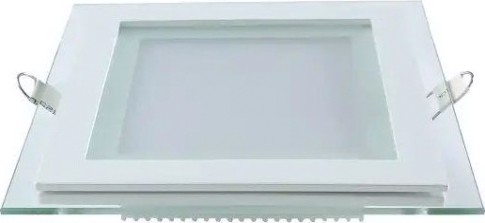 Потолочный светодиодный светильник GAUSS Glass квадрат 12w 900lm 3000k с дек стек led [948111112]