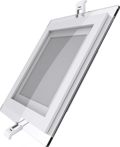 Потолочный светодиодный светильник GAUSS Glass квадрат 12w 900lm 3000k с дек стек led [948111112]