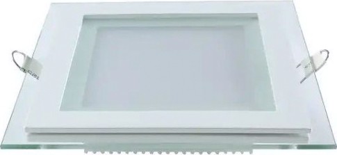 Потолочный светодиодный светильник GAUSS Glass квадрат 12w 990lm 4000k с дек стек led [948111212]