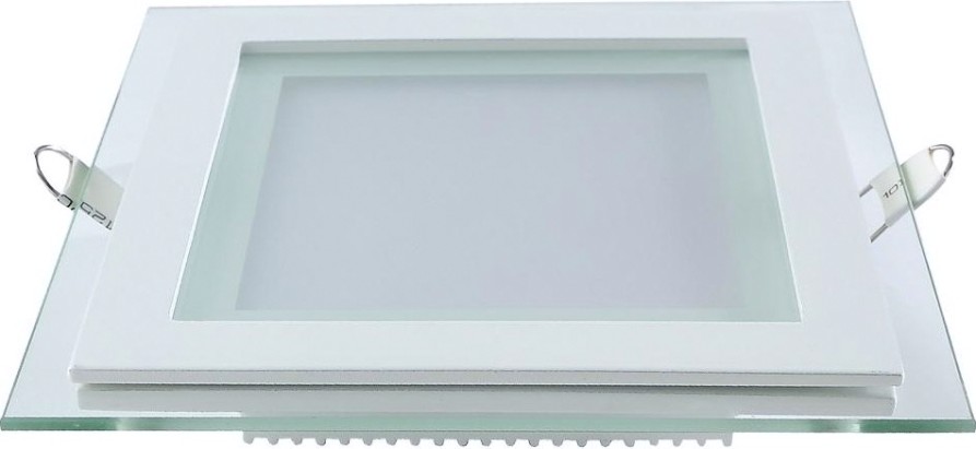 Потолочный светодиодный светильник GAUSS Glass квадрат 18w 1480lm 4000k с дек стек led [948111218]
