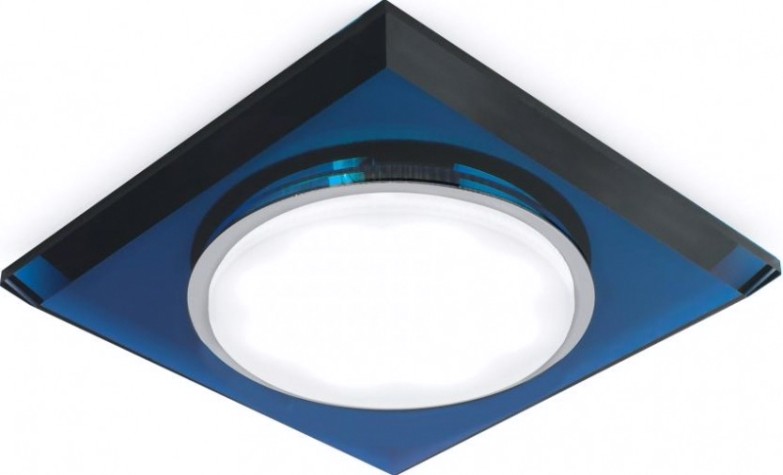 Потолочный светодиодный светильник GAUSS GX206 tablet квадрат. кристал/синий, gx53