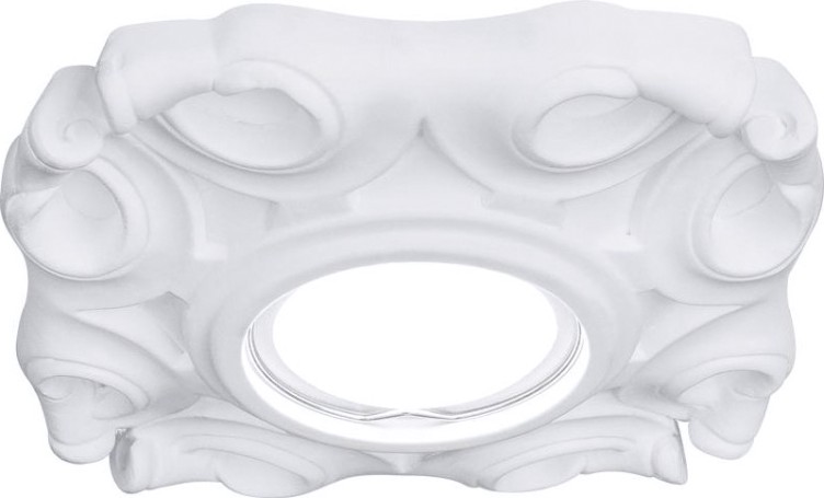 Потолочный светодиодный светильник GAUSS GY003 gypsum белый, gu5.3, d150