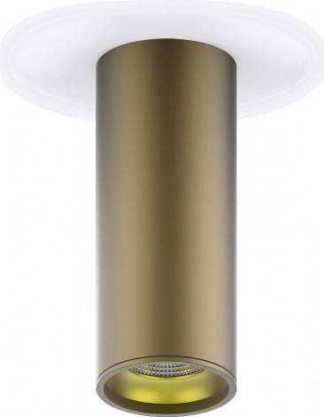 Потолочный светодиодный светильник GAUSS HD002 overhead накл цил 12w 900lm 3000k кофе золото