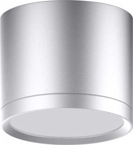 Потолочный светодиодный светильник GAUSS HD021 накладной с рассеивателем 10w (хром сатин) 3000k 8
