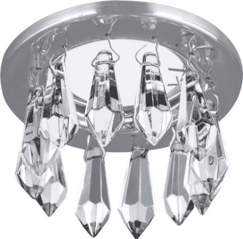 Потолочный светодиодный светильник GAUSS PT001 brilliance, кристалл/хром, gu5.3
