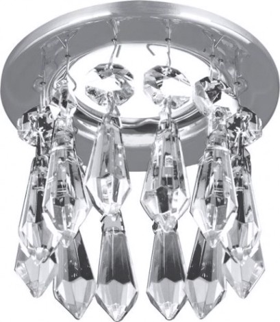 Потолочный светодиодный светильник GAUSS PT003 brilliance, кристалл/хром, gu5.3