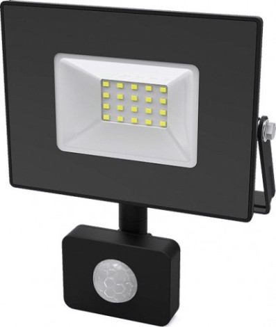 Прожектор GAUSS Elementary 30w 2100lm 6500к 175-265v ip65 черный с датчиком д [628511330]